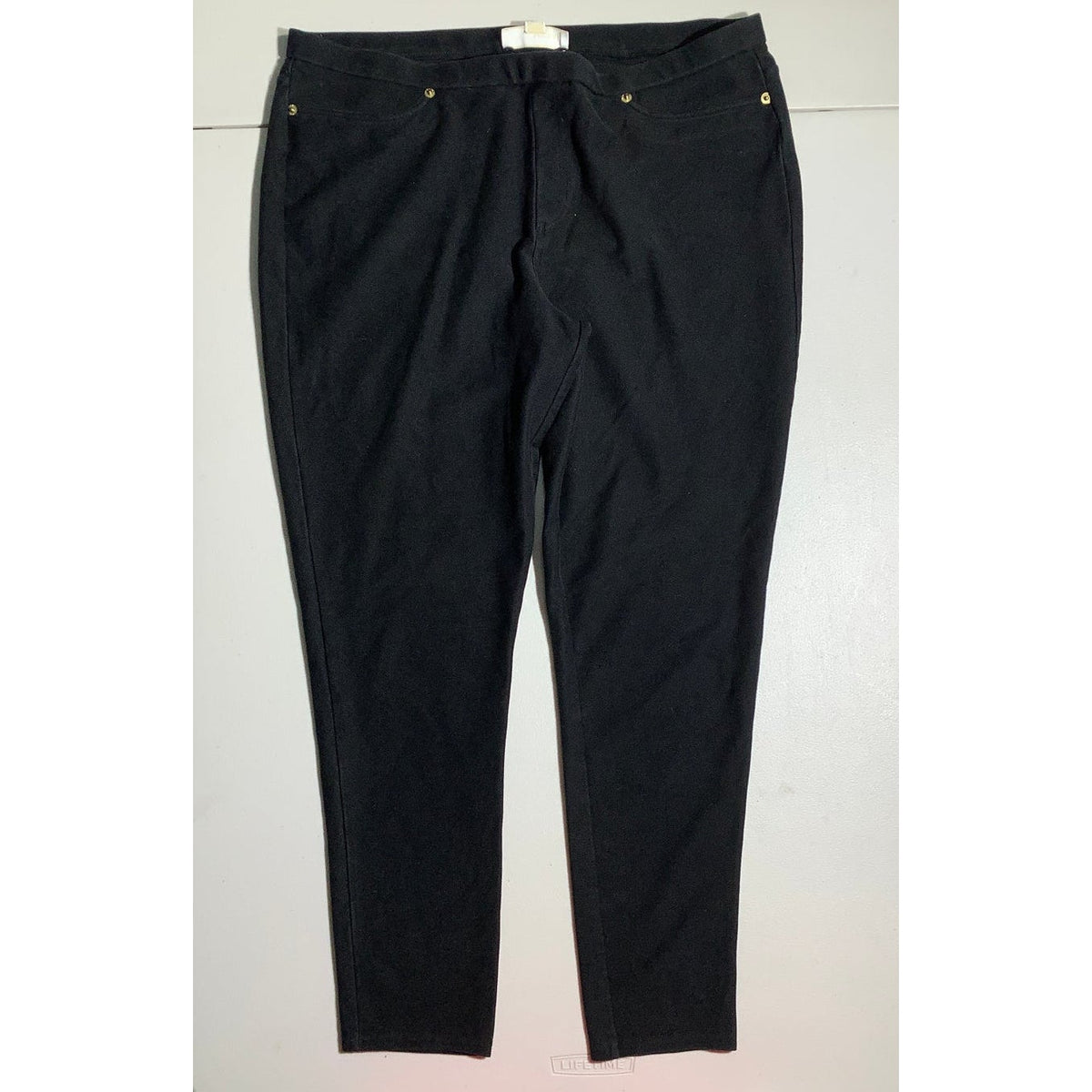 Michael Kors Women's XL Black Pull On Skinny Capri Pants Stretch Soft