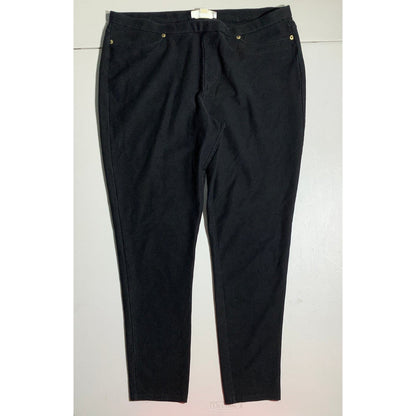 Michael Kors Women's XL Black Pull On Skinny Capri Pants Stretch Soft