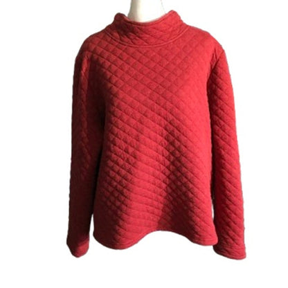 Orvis Red Quilted Pullover Size XL - Cozy, Classic, Cottagecore