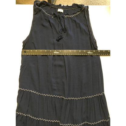Max Studio Navy Floral Dress Size M - Boho, Feminine, Cottagecore