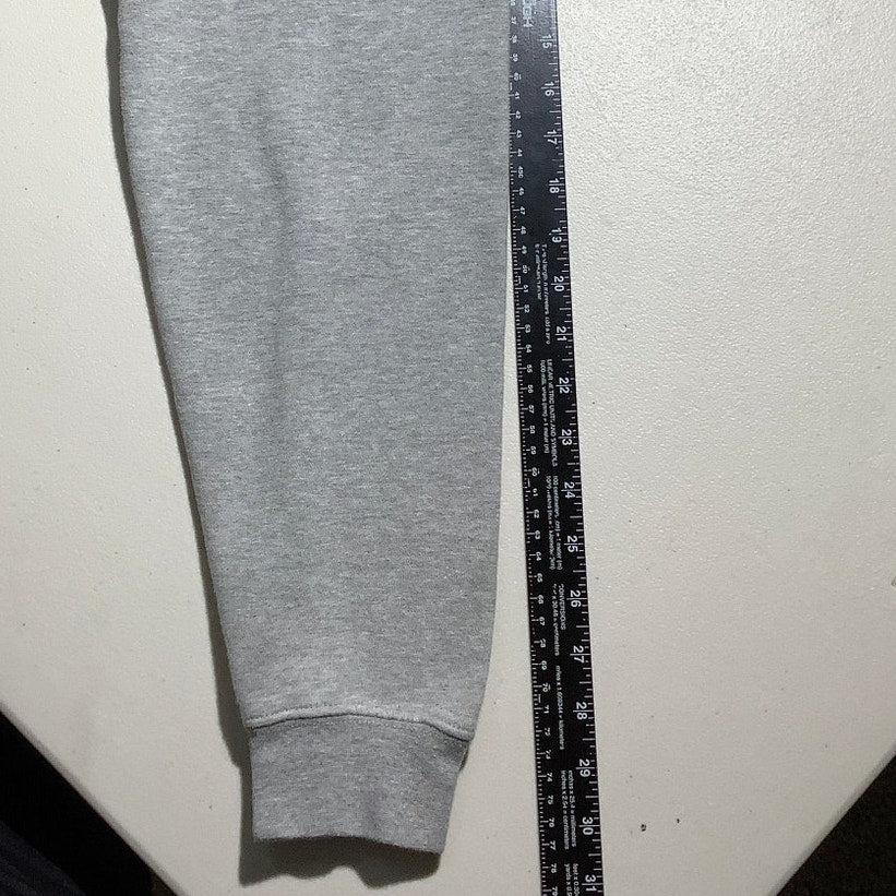 Empyre Men's Small Light Gray Angel Tears Pullover Hoodie Kangaroo Pocket