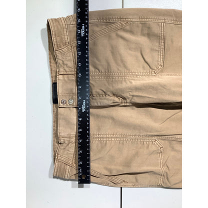 White House Brown Straight Crop Pants Women 4 Long — Mid-Rise, Stretch, Casual