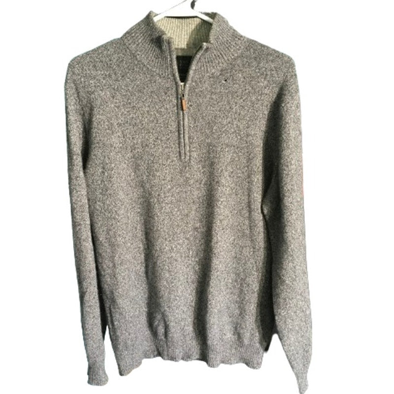 Saks Fifth Avenue Men's Cashmere 1/4 Zip Sweater M - Classic, Minimalist, Luxe