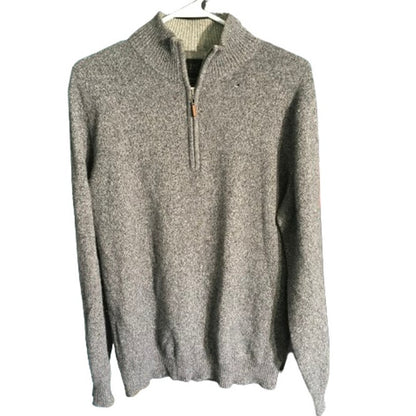 Saks Fifth Avenue Men's Cashmere 1/4 Zip Sweater M - Classic, Minimalist, Luxe