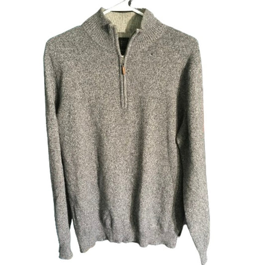 Saks Fifth Avenue Men's Cashmere 1/4 Zip Sweater M - Classic, Minimalist, Luxe