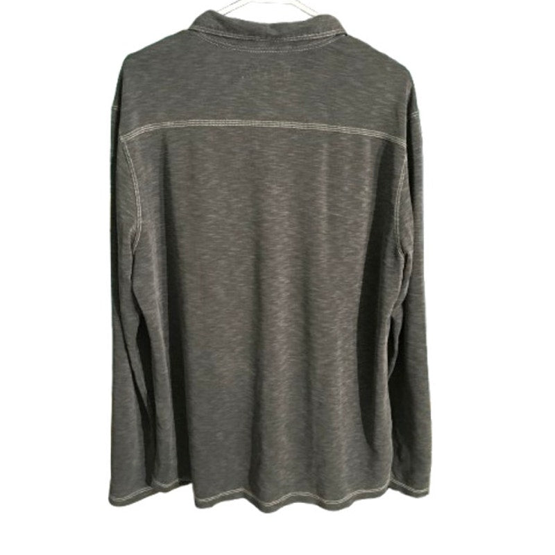 Tommy Bahama Charcoal Gray Polo Size L - Classic, Casual, Relaxed