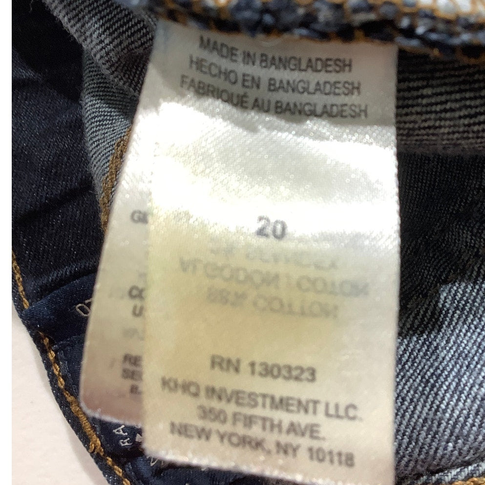 Lucky Brand Classic Straight Jeans Women’s Size 20– Dark Wash, Stretch, Mid-Rise