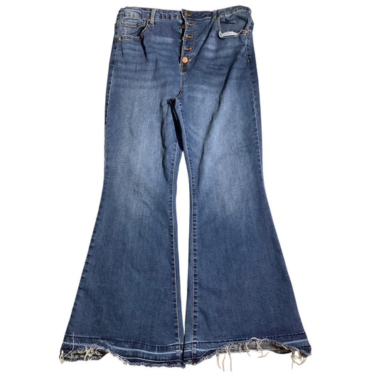 Celebrity Pink Flare Jeans Women’s Size 21/35 – Dark Wash, Flare, Button Fly