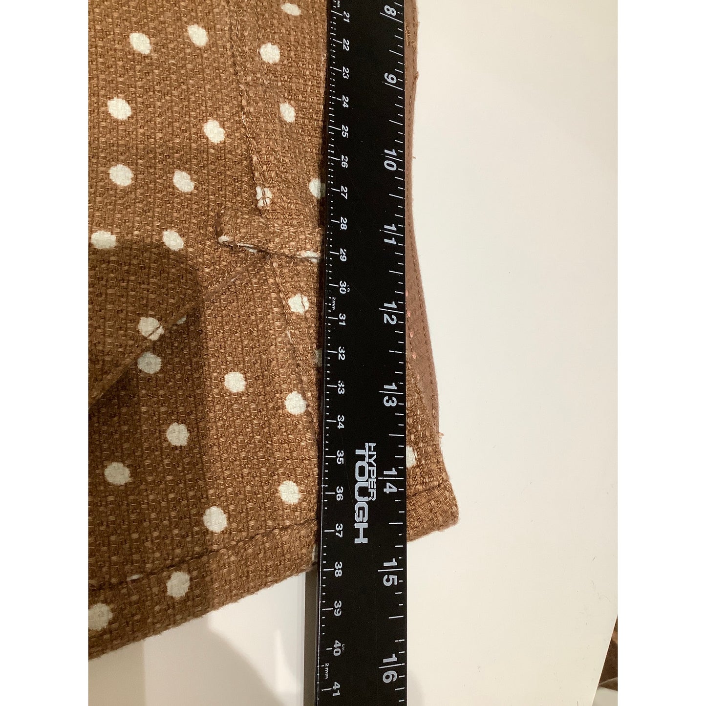 Anthropologie Brown Polka Dot Slim Pants, Size 4 - Preppy, Vintage, Classic