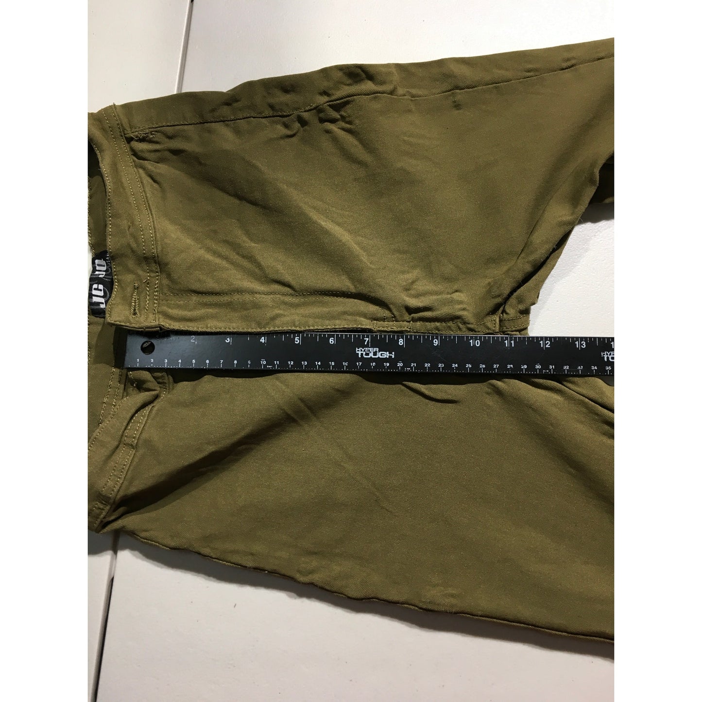 JC & JQ Olive Drab Bellbottom Jeans Size LG - Y2K, Boho, Streetwear