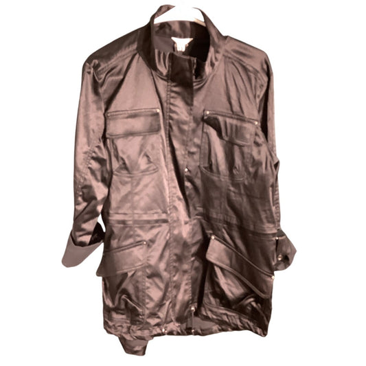 Calvin Klein Utility Jacket Men’s Size M – Black, Full Zip, Lightweight