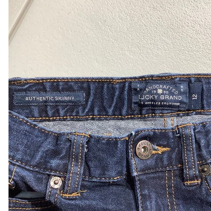 Lucky Brand Dark Denim Skinny Jeans Child Size 12 - Classic, Durable, Everyday
