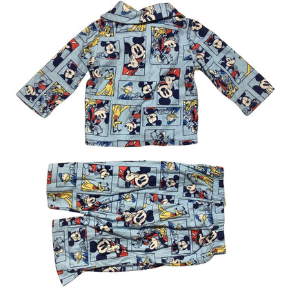 Disney Light Blue Character Pajama Set Infant Size 18M —Cartoon, Sleepwear, Cozy