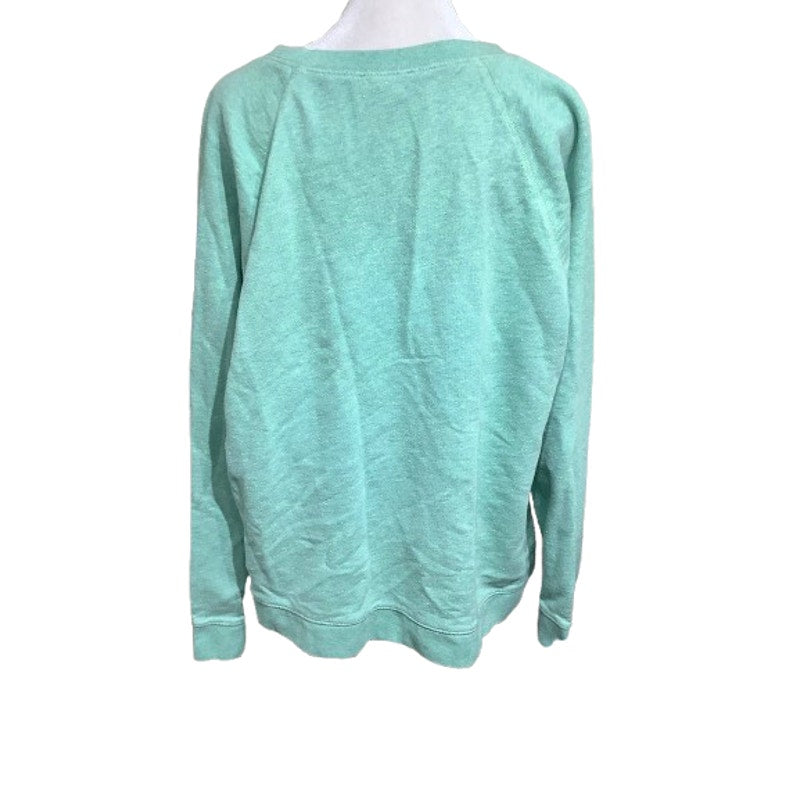 J.Crew Black Label Seafoam Green Sweatshirt XL - Casual, Cozy, Streetwear