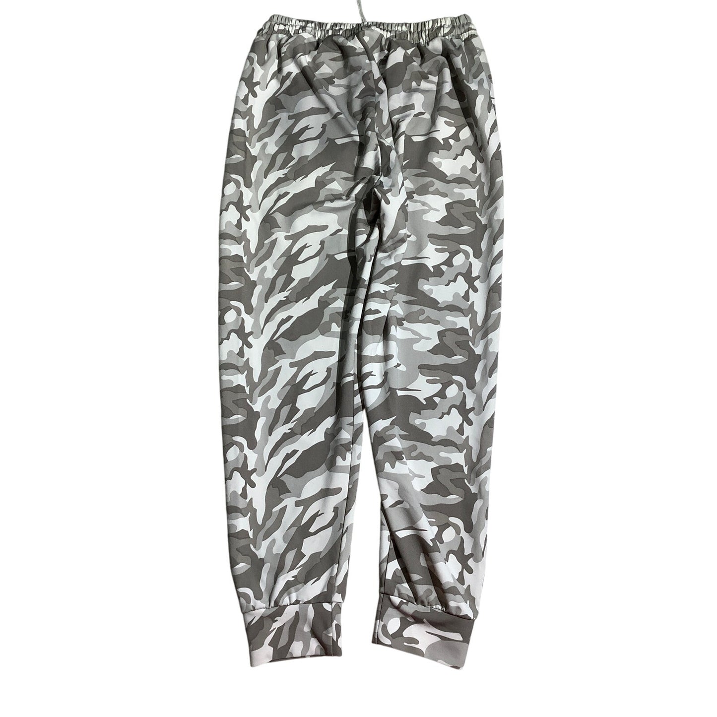 Indero Camo Jogger Pants White/Gray Youth LG/XL — Athletic, Streetwear, Casual