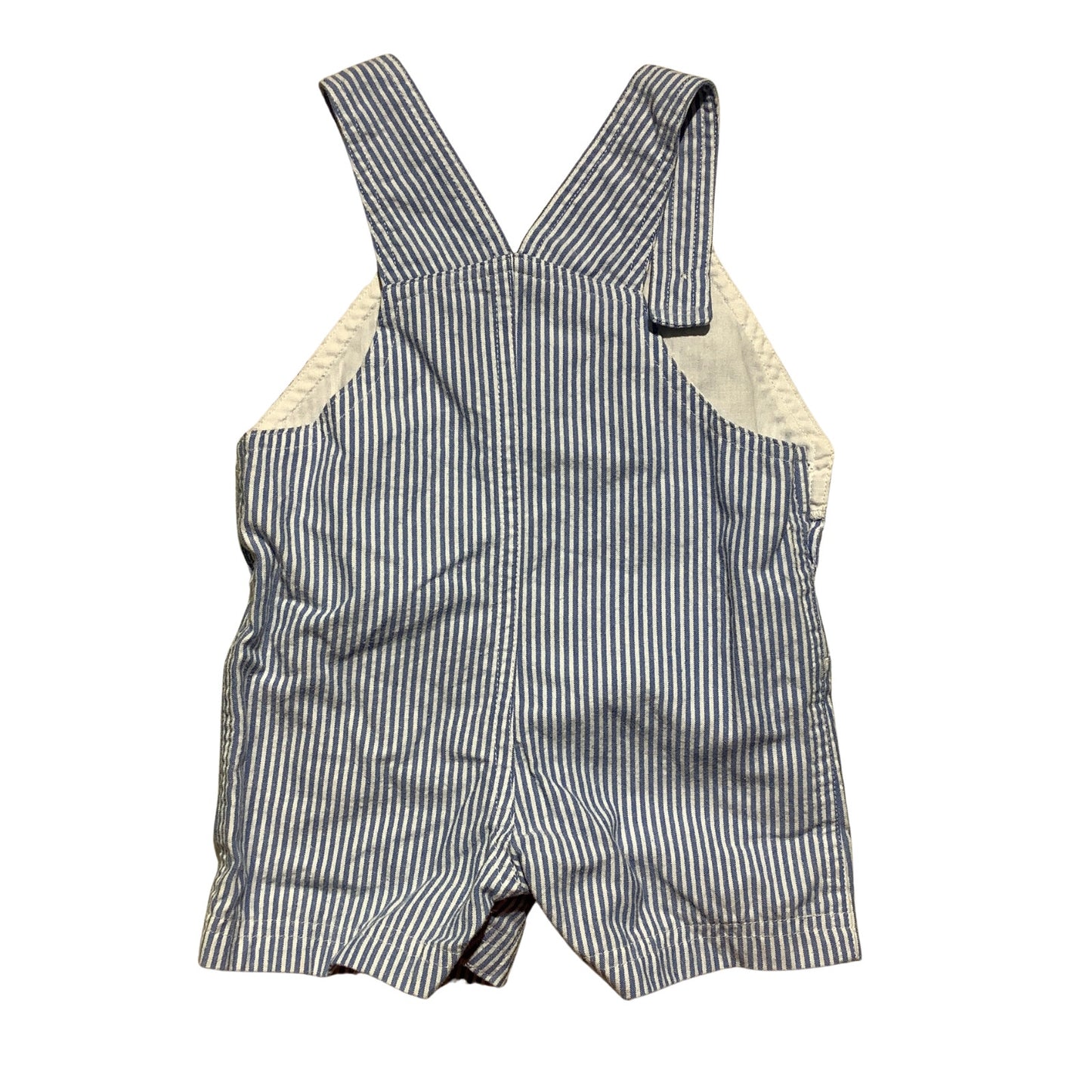 Starting Out Infant Striped Sailboat Shortalls 6M — Nautical, Cute, Classic