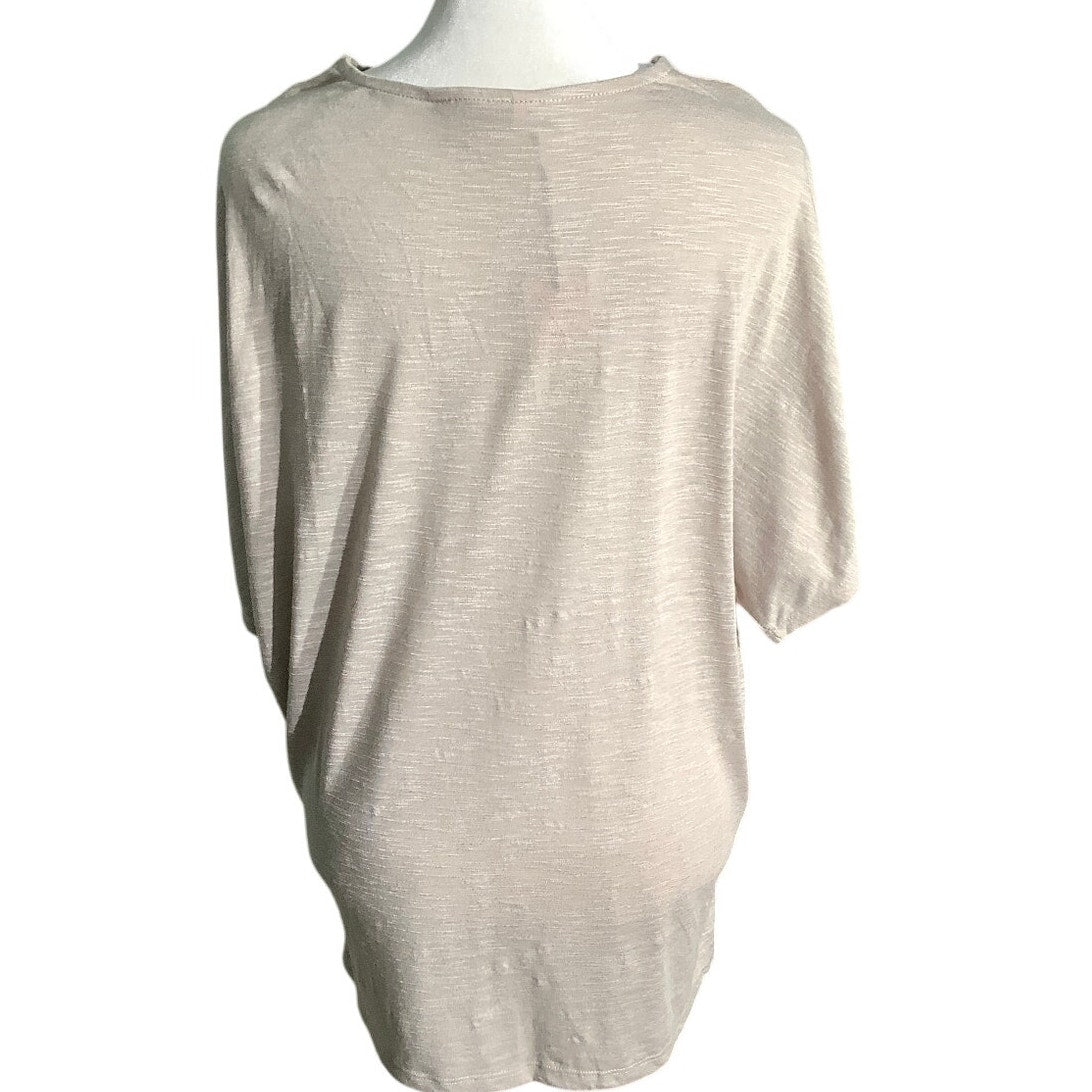 Juicy Couture Light Gray V-Neck Twist Tee Women’s Large – Casual, Relaxed, NWT