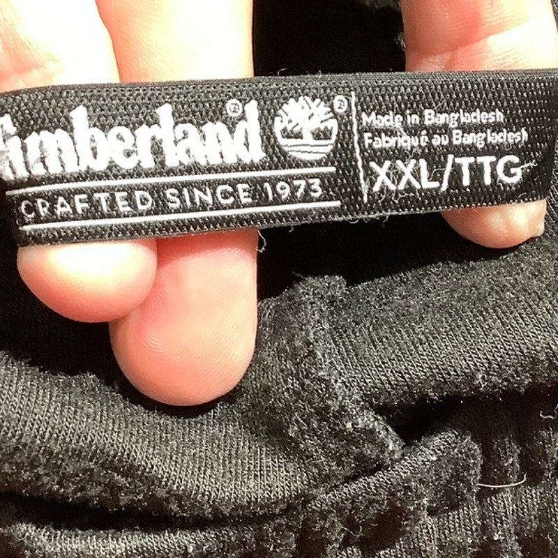 Timberland Black Logo Jogger Sweatpants Men’s XXL — Streetwear, Athletic, Casual