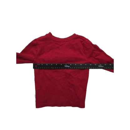 Tommy Bahama Kids Red Long-Sleeve Henley Shirt XS (4) - Classic, Cozy, Casual