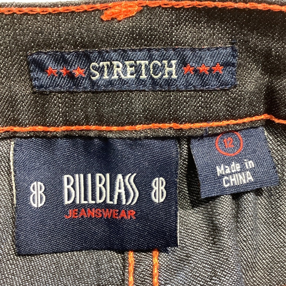 BillBlass Jeanswear Denim Black Pants Women’s 12 - Stretch, Pleated, Classic Fit