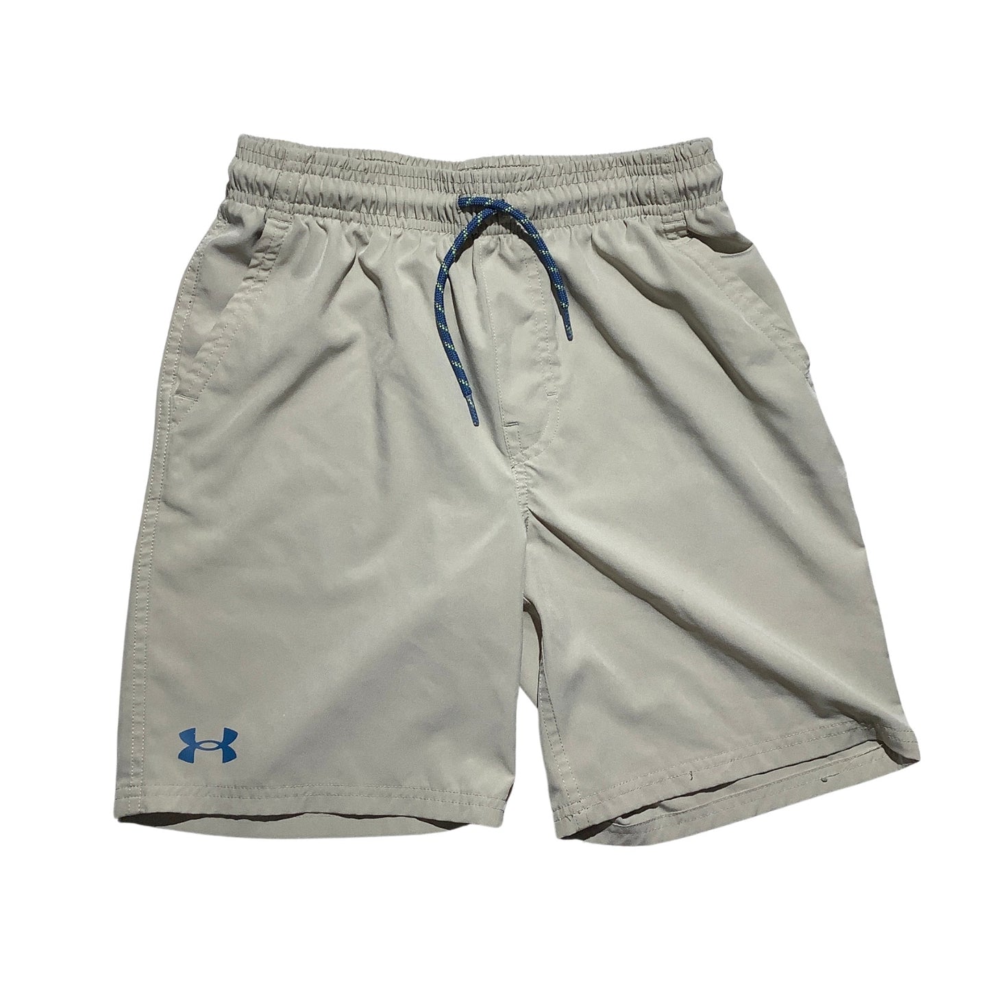 Under Armour Youth Khaki Athletic Shorts Kids Large — Workout, Running, Active