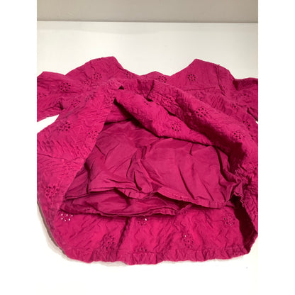 Genuine Kids by OshKosh Pink Eyelet Bell Sleeve Top 5T Boho, Cottagecore, Girly