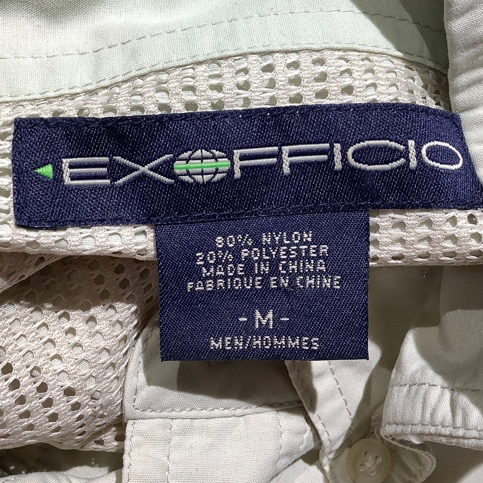 ExOfficio Off-White Vented Fishing Shirt Men’s M — Hiking, Travel, Outdoor