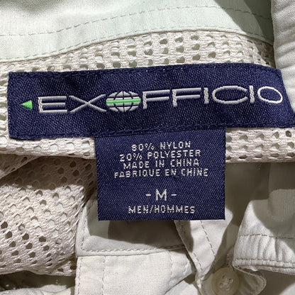 ExOfficio Off-White Vented Fishing Shirt Men’s M — Hiking, Travel, Outdoor
