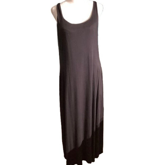 Soma Maxi Dress Women’s Size M – Black, Stretch Knit, Sleeveless