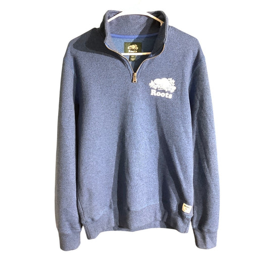 Roots Men’s Quarter Zip Pullover Sweatshirt Size S — Casual, Outdoor, Athleisure