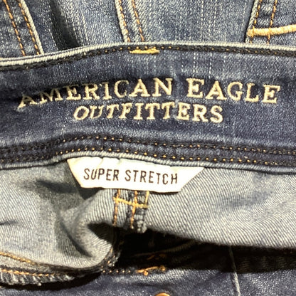 American Eagle Dark Wash Kick Boot Jeans Women 6 — Stretch, Flare, Casual