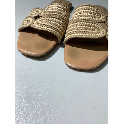 Birdies Sand Raffia Slide Sandals Women’s 8 — Woven, Casual, Summer