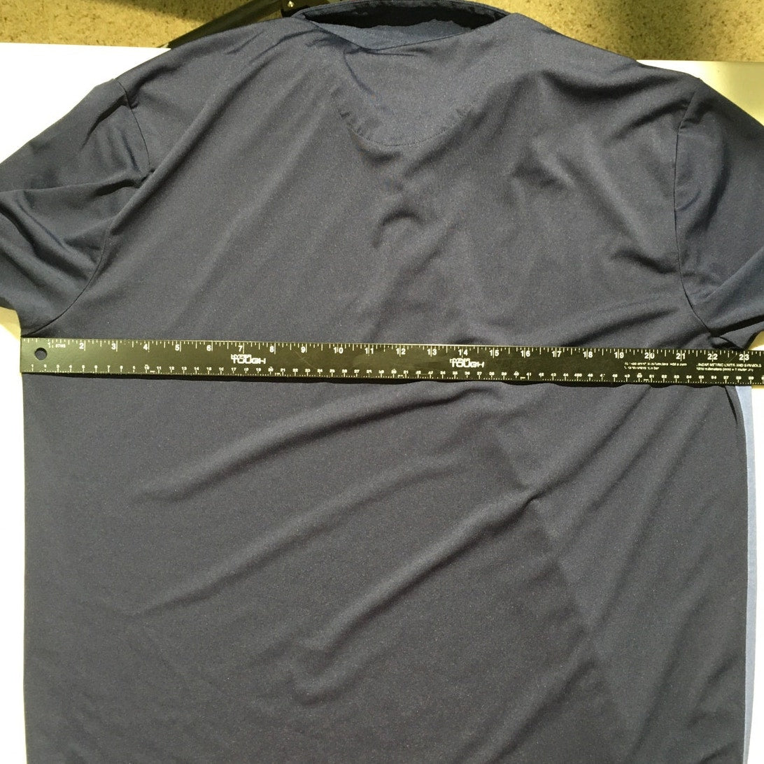 Callaway Men's Large Golf Polo Dark Blue/Light Blue- Athletic, Performance, Golf