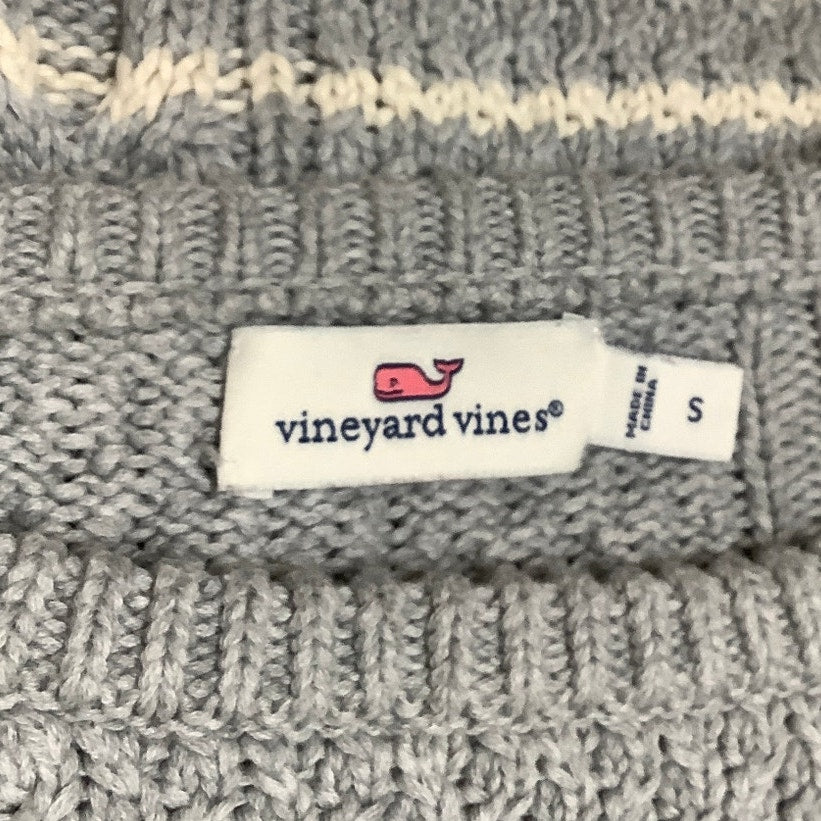 Vineyard Vines Blue/White Cable Knit Sweater - Sz S Cozy, Nautical, Preppy