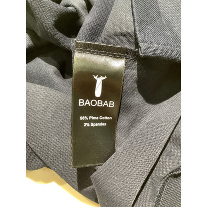 Baobab Men’s Navy Blue Zip Polo Shirt Size 4XL — Casual, Golf, Classic