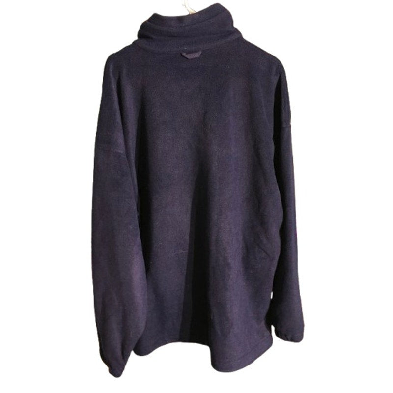 Columbia Mens Size 3L Navy Blue Full Zip Fleece - Casual, Active, Warm