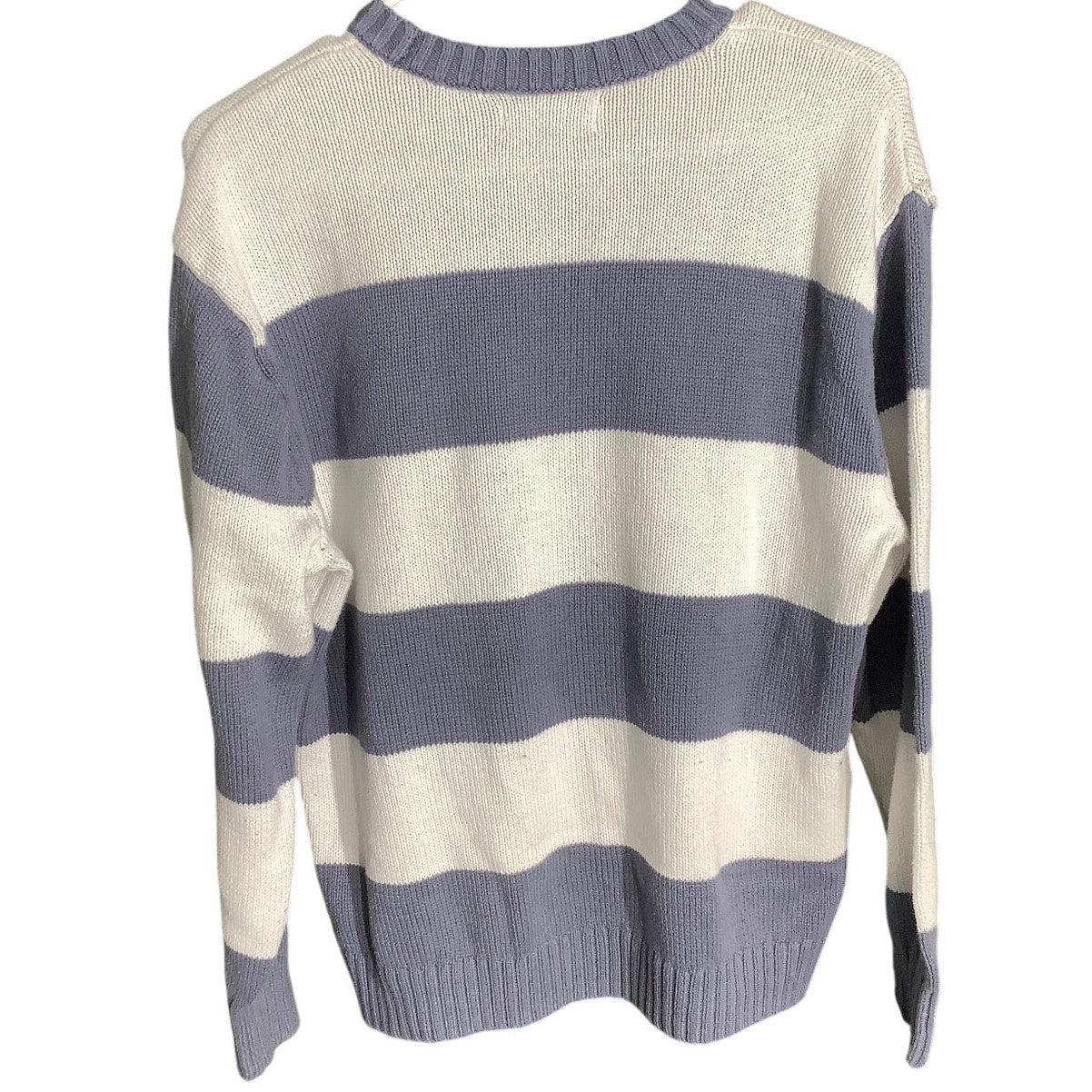 Hollister Light Blue White Striped Sweater Women S — Knit, Casual, Cozy
