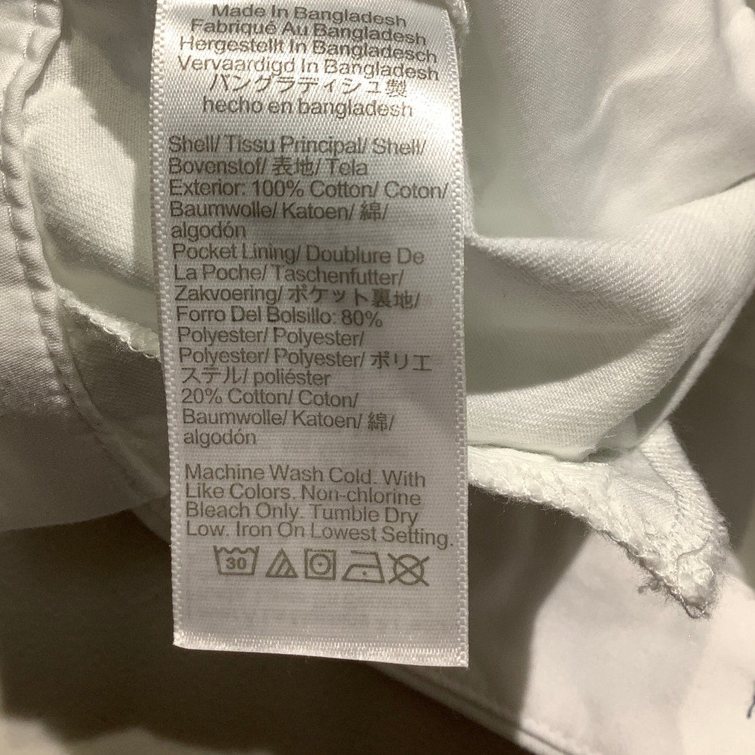 J.Crew White Flat-Front Chino Shorts Women’s 8 — Preppy, Classic, Summer