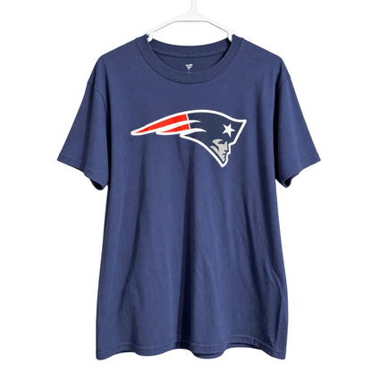 Fanatics Men's L Navy 100% Cotton New England Patriots NFL Football T-Shirt
