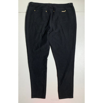 Michael Kors Women's XL Black Pull On Skinny Capri Pants Stretch Soft