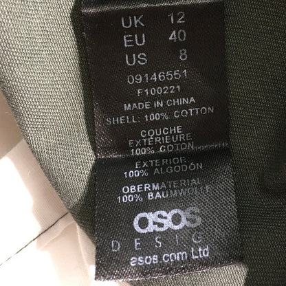 ASOS Design Olive Green Cargo Pants Women’s Size 8 – Streetwear, Utility, Y2K