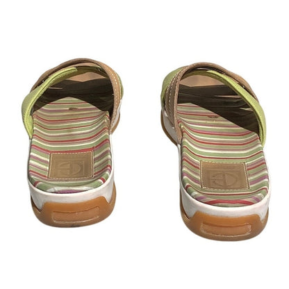 Cole Haan Leather Canvas Slide Sandals Women’s 7.5B — Chic, Casual, Summer