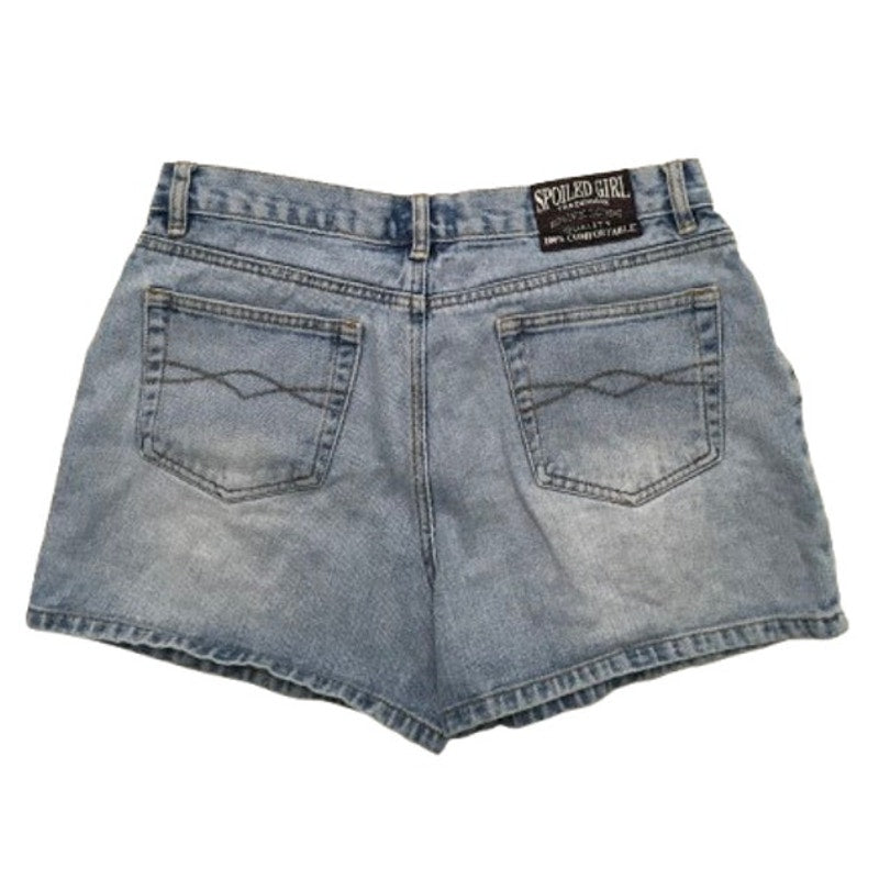 VTG Spoiled Girl Light Wash Denim Shorts  Size 11 - 80s, Y2K,  Streetwear