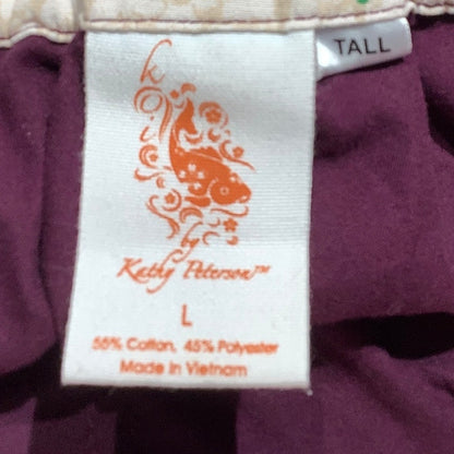 Koi by Kathy Peterson Purple Scrub Pants Women’s LG — Nursing, Medical, Workwear