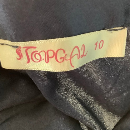Topgal Satin Pajama Set Girls Size 10 Navy Blue Pink— Sleepwear, Cat Print, Cozy