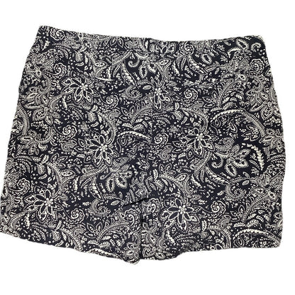 Talbots Women's Plus Size 20W Weekend Shorts - Navy Paisley, Casual, Comfortable