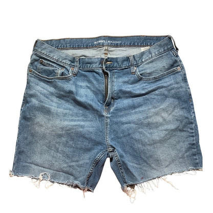 Old Navy Denim Cut-Off Shorts Men’s Size 38W – Distressed, Slim, Casual
