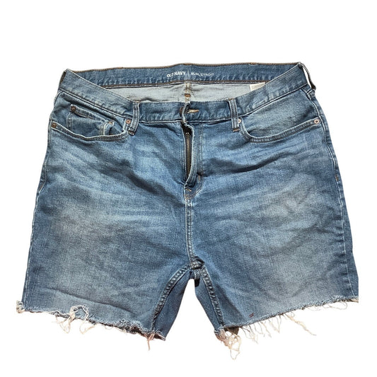 Old Navy Denim Cut-Off Shorts Men’s Size 38W – Distressed, Slim, Casual