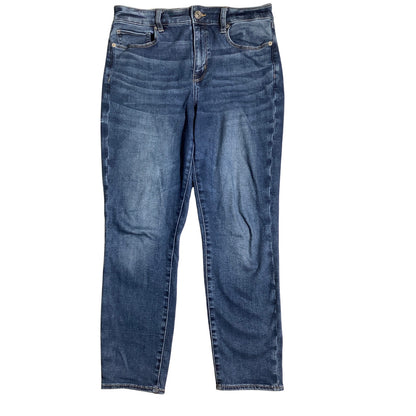 American Eagle Blue Hi-Rise Skinny Jeans Women 10— Stretch, Casual, Everyday