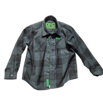 Dixxon Youth Division Plaid Flannel Shirt Child XS – Long Sleeve, Casual, Cotton